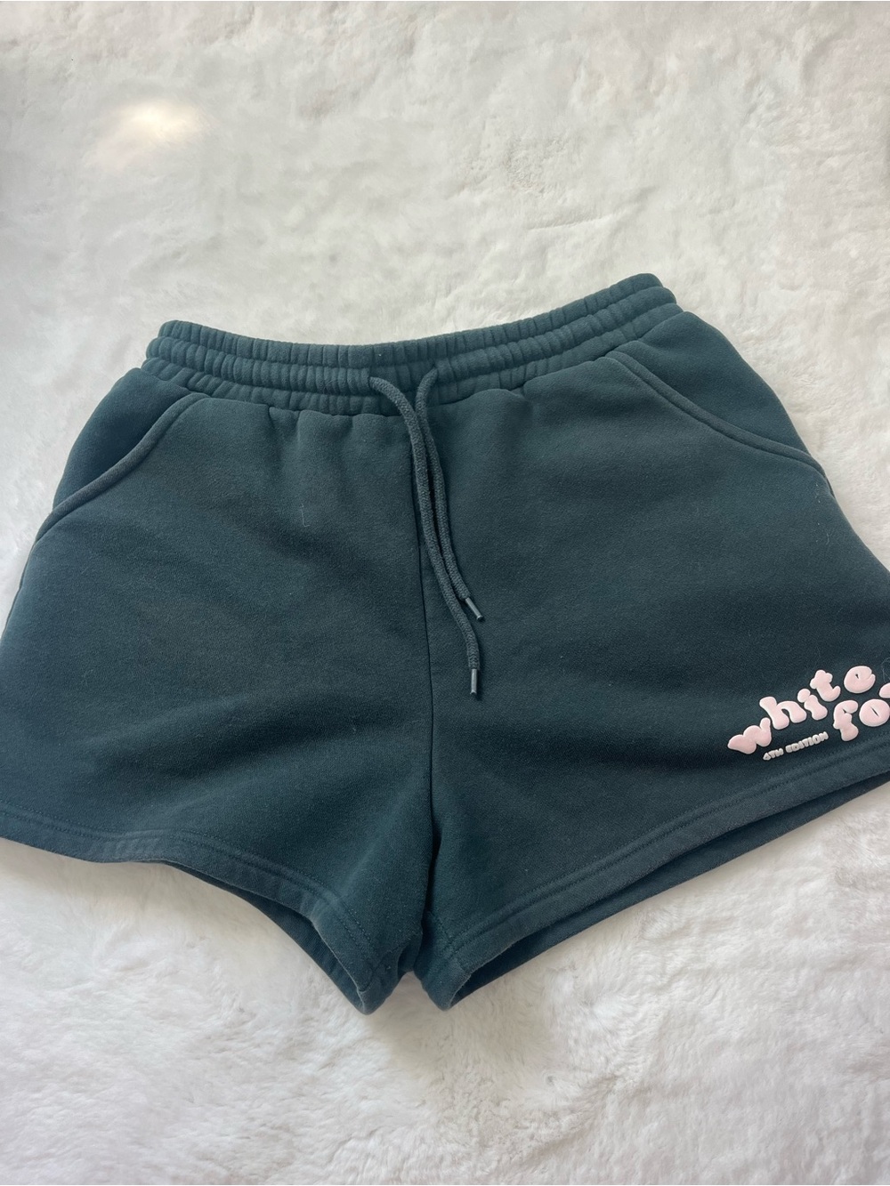 White Fox Sweat Shorts